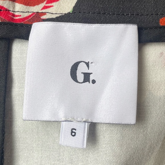 GOOP G. Label Rita Round-Neck Gown in Black Ground Floral - Picture 12 of 14